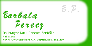 borbala perecz business card