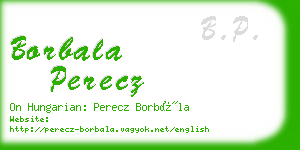 borbala perecz business card